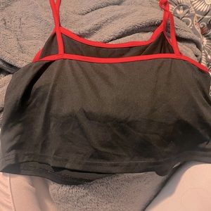 dragon black crop top